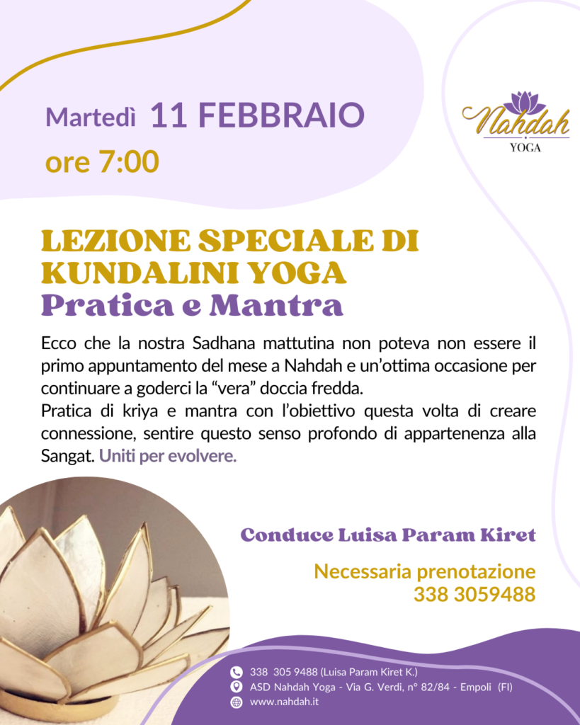 Lezione speciale di Kundalini Yoga