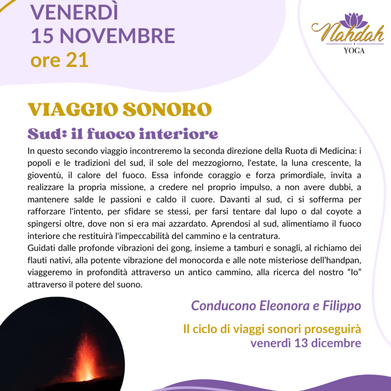 Sud: il fuoco interiore. Viaggio sonoro